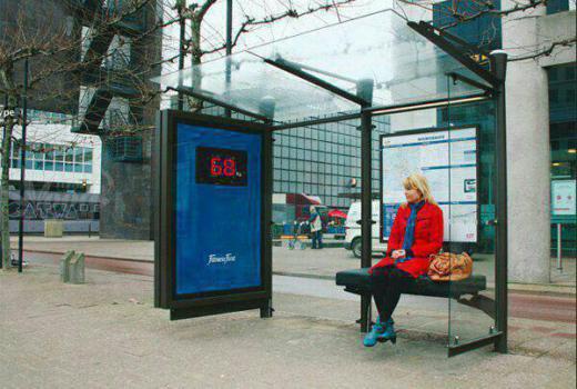 تبلیغی خلاقانه در ایستگاه اتوبوس.. مجمع فعالان اقتصادی
